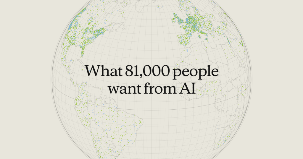 What 81,000 Claude Users Actually Want from AI (and What Scares Them)